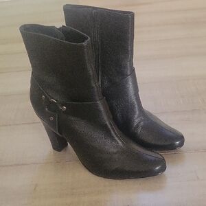 Sergio Zelcer Black Heeled Boots